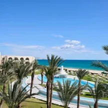 Vue sur la mer depuis l'Iberostar Waves Averroes, Hammamet